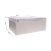 Supplied with neoprene lid sealing gasket. With the seal installed, these enclosures meet IP65 dust and hose proof standard. Supplied with a transparent lid (available with a solid grey lid, see H 0310). PCB mounting points are moulded into the enclosure