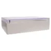 Supplied with neoprene lid sealing gasket. With the seal installed, these enclosures meet IP65 dust and hose proof standard. Supplied with a transparent lid (available with a solid grey lid, see H 0312A). PCB mounting points are moulded into the enclosure