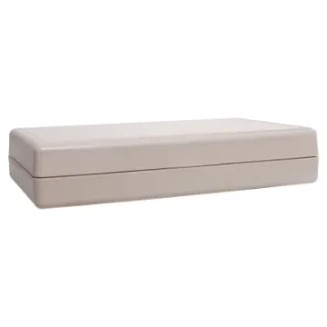 This professional series features solid ABS screw-together construction, integral PCB guides and an attractive rounded finish. All models feature a removable front panel which can be machined as required. Both halves of the case include moulded PCB mounti