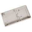 ABS project box ideal for DMM adaptors, test gear, remote controls etc. Features battery compartment with screw on cover and PCB mounting points.H 0342 Dimensions 130L x 25H x 68W mm.