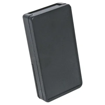 ABS project box ideal for DMM adaptors, test gear, remote controls etc. Features battery compartment with screw on cover and PCB mounting points.