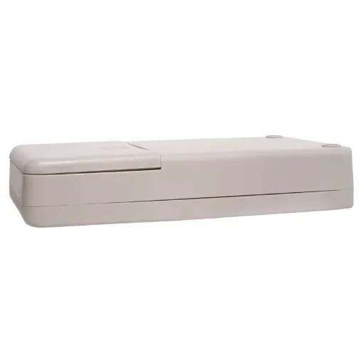 ABS project box ideal for DMM adaptors, test gear, remote controls etc. Features battery compartment with screw on cover and PCB mounting points.H 0345 Dimensions 160L x 30H x 85W mm.
