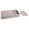 ABS project box ideal for DMM adaptors, test gear, remote controls etc. Features battery compartment with screw on cover and PCB mounting points.H 0345 Dimensions 160L x 30H x 85W mm.