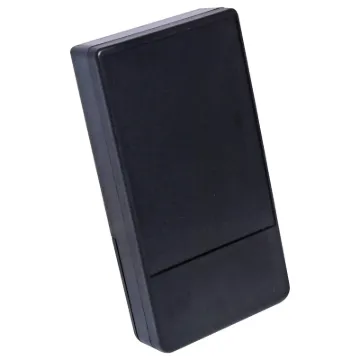 ABS project box ideal for DMM adaptors, test gear, remote controls etc. Features battery compartment with screw on cover and PCB mounting points.