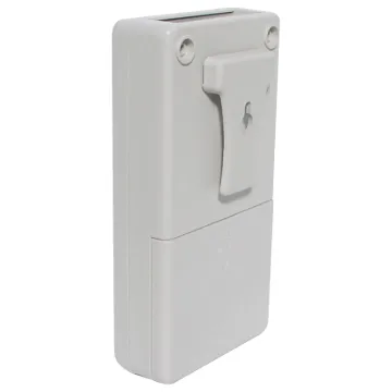 Handy grey plastic belt clip. Suits black cases H0342, H0345. Can be used for the grey cases H0343 and H0346.