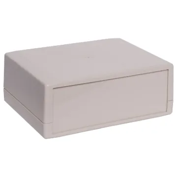 Removable front & rear panels. Includes 4 PCB mounting posts on both lid & base.