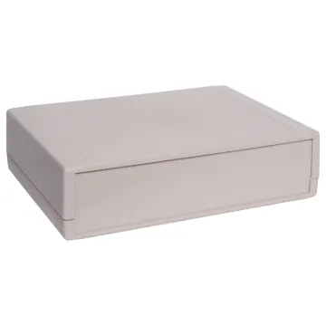 Removable front & rear panels. Includes 4 PCB mounting posts on both lid & base.