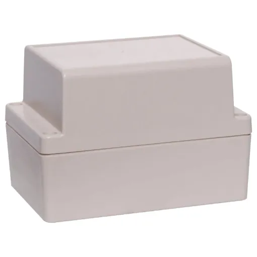 Supplied with neoprene lid sealing gasket. With the seal installed, these enclosures meet IP65 dust and hose proof standard. Numerous PCB mounting points are moulded into the enclosure base. Lid incorporates a recess for a lexan panel. Extra height for in