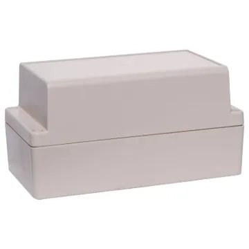 Supplied with neoprene lid sealing gasket. With the seal installed, these enclosures meet IP65 dust and hose proof standard. Numerous PCB mounting points are moulded into the enclosure base. Lid incorporates a recess for a lexan panel. Extra height for in
