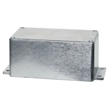 Industrial grade heavy duty die cast boxes with flanged base for easy mounting & access. Sealing gasket included achieving IP66 rating making them ideal for mining, industrial, agricultural and marine use. 7 sizes to choose from. Countersunk lid holes. Di