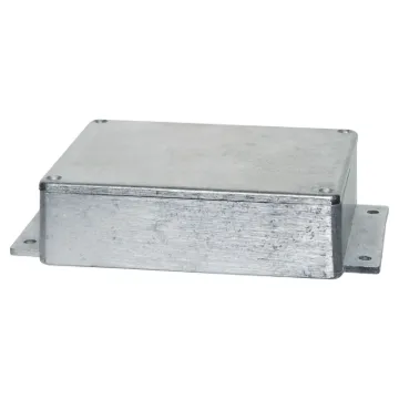 Industrial grade heavy duty die cast boxes with flanged base for easy mounting & access. Sealing gasket included achieving IP66 rating making them ideal for mining, industrial, agricultural and marine use. 7 sizes to choose from. Countersunk lid holes. Di
