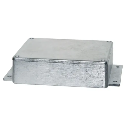 Industrial grade heavy duty die cast boxes with flanged base for easy mounting & access. Sealing gasket included achieving IP66 rating making them ideal for mining, industrial, agricultural and marine use. 7 sizes to choose from. Countersunk lid holes. Di