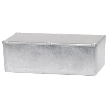 This sturdy box offers a high degree of RFI & EMI shielding. All lid holes are countersunk. Screws for fixing the lid are supplied.