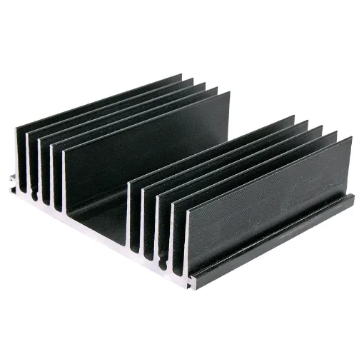 This heatsink has tongue and grooved ends enabling 'ganging' of heatsinks together.All 110W x 33H mm