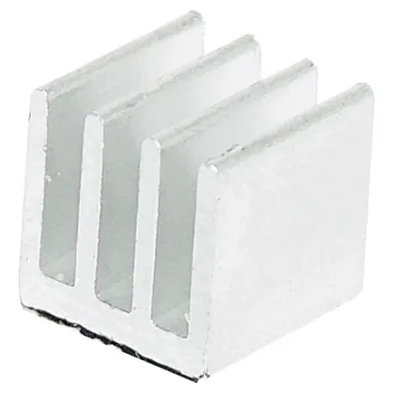 Adhesive backed. Ideal for providing additional cooling to PLCC chips. 
10 x 10 x 10mm.