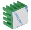 Adhesive backed. Ideal for providing additional cooling to PLCC chips. 
14 x 14 x 11mm