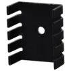 To suit TO-126 or TO-220 flat pack semis.Thermal resistance:	19C/W.Dimensions:	25W x 30H x 13D