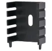 Use with TO-220 package transistors. Features base tabs for PCB location. Thermal resistance:	19C/W.Dimensions:	25W x 30H x 13D