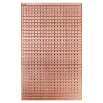 Pre-drilled copper strip board. 0.9mm holes 2.54mm spacing (0.1&quot). 3 sizes available.