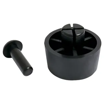 Simply drill an 8mm size hole, push the foot in and insert the built in plastic pin and the foot is secured.
