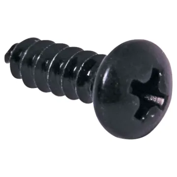 No. 4 x 6mm Universal head Pk 200 black.