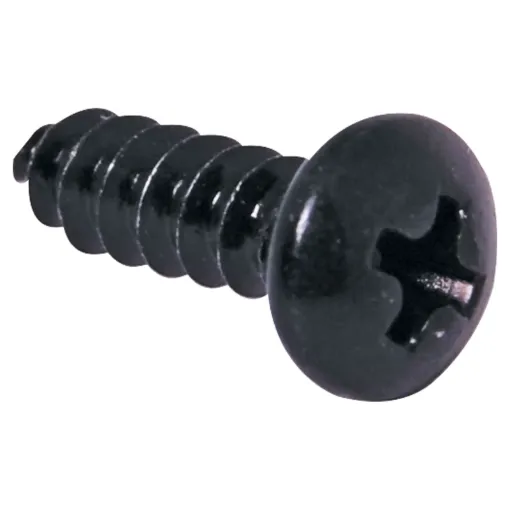 No. 4 x 6mm Universal head Pk 200 black.