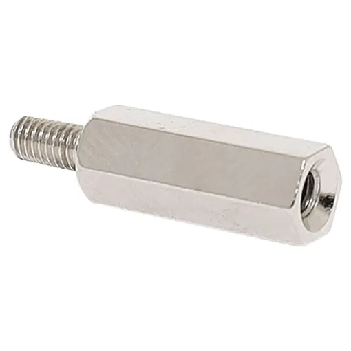 Chrome Plated Brass. Tapped to suit metric M3 machine Screws