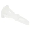 Flush mount support, 10mm high. Nylon 66, 94V-2.
Suits 4mm PCB hole, 5mm chassis hole. 
Suits chassis thickness from 1-1.7mm
