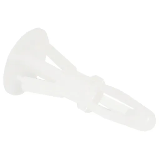 Flush mount support, 10mm high. Nylon 66, 94V-2.
Suits 4mm PCB hole, 5mm chassis hole. 
Suits chassis thickness from 1-1.7mm