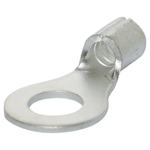 Uninsulated ring type crimp terminals. Cable entry 2.5-4mm2. (12-10AWG). Pack Size: 10pcs.