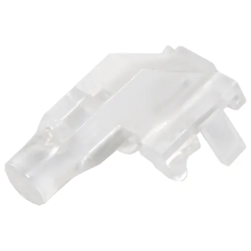 Mounts on top of an SMD LED allowing light to travel through.