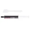 High quality heat transfer thermal paste compound. Used to thermally connect a device to a heatsink to aid heat transfer.

2g Syringe