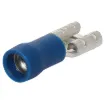 Spade type with double crimp	

Wire: 1.5 - 2.5mm&Oslash 
Stud: 6.3mm 
Max. voltage: 300V