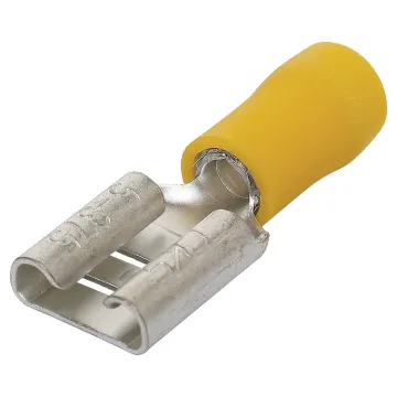 9.2mm spade type crimp with double crimping ring for secure connection. 4-6mm2 cable entry.
