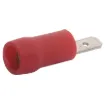 Spade type with double crimp. Pack of 10.
