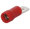 Spade type with double crimp. Pack of 100.