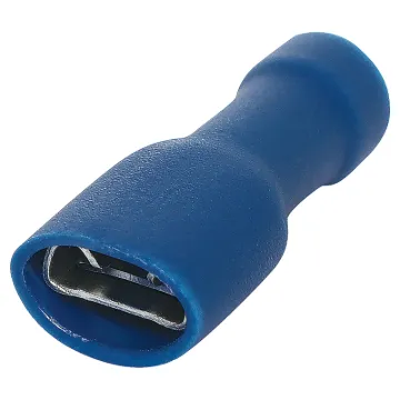 Spade type with double crimp

Wire: 1.5 - 2.5mm&Oslash
Stud: 6.3mm
Max. voltage: 300V