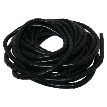 Spirals around cables to keep looms neat and tidy. Available in three sizes. 10m rolls.