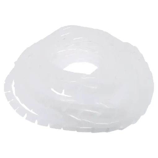 Spirals around cables to keep looms neat and tidy. Available in three sizes. 10m rolls.