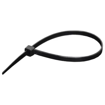 Quick and easy way to tidy up all your loose cables. Super strong and simple to use. Cable ties resistant to cracking or deterioration under exposure to UV light. ie sunlight. Black only. Pack of 100.