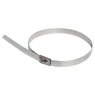 Commonly used steel ties for securing conduits, pipes, signs etc. Ball locking mechanism type - non-removable. 7.9mm tensile strength 81kg.