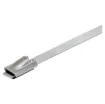 Commonly used steel ties for securing conduits, pipes, signs etc. Ball locking mechanism type - non-removable. 7.9mm tensile strength 81kg.