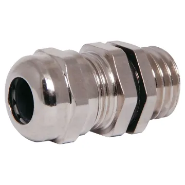 IP68 cable gland with a rubber clamping ring for a weatherproof cable seal. Quality nickel plated brass.
Standard gland suits cable diameter 3mm to 6.5 mm. Mounting hole   12mm.