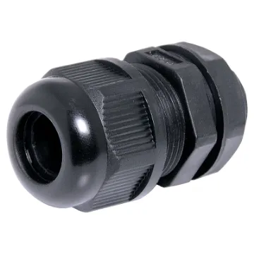 IP68 cable gland with rubber clamping ring for a weatherproof cable seal. UL94 Nylon. All metric thread type.