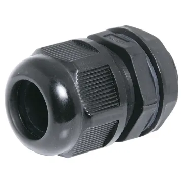 IP68 cable gland with rubber clamping ring for a weatherproof cable seal. UL94 Nylon. All metric thread type.
