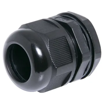 IP68 cable gland with rubber clamping ring for a weatherproof cable seal. UL94 Nylon. All metric thread type.