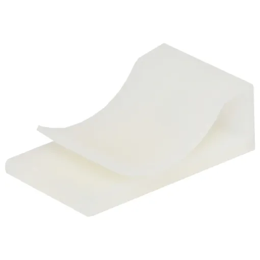 Adhesive backed flat cable clamp. PVC Grey. 25.5mm x 15mm x 10mm high. Suitable for IDC and rainbow cable for a neat tidy installation.