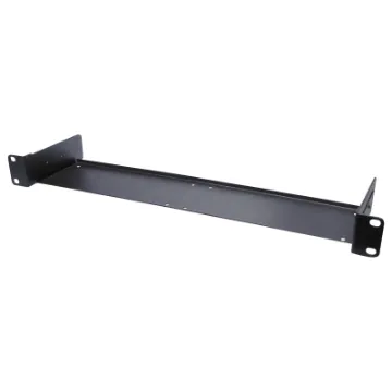 H 4990 allows the mounting of two "half rack" units into a 19" 1RU space on a rack frame. Depth: 90mm.
Note: Pictured with product.