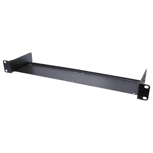 H 4990 allows the mounting of two "half rack" units into a 19" 1RU space on a rack frame. Depth: 90mm.
Note: Pictured with product.