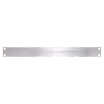 A 1RU raw aluminium 19 inch rack blanking panel. Ideal for professional looking custom switch panels, control panels or to fill in blank spaces of rack frames. Integral ribs on the rear for extra strength and rigidity of the panel.